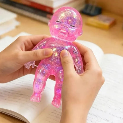 Sparkle Squishy Sensory Buddy- Glitter Stress Relief Fidget Toy