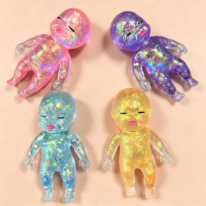 Sparkle Squishy Sensory Buddy- Glitter Stress Relief Fidget Toy