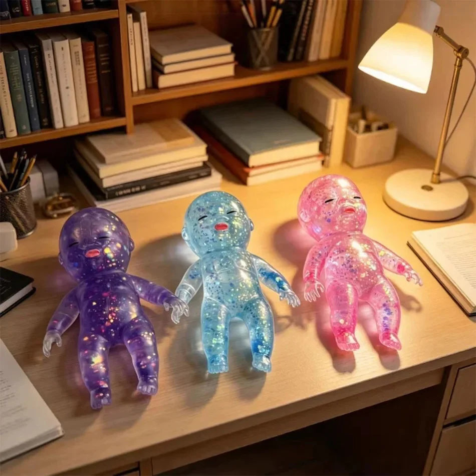 Sparkle Squishy Sensory Buddy- Glitter Stress Relief Fidget Toy